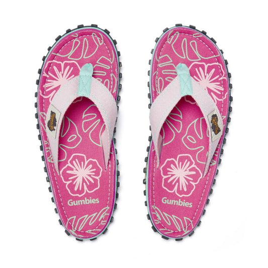 Gumbies Women's Flip-Flops ISLANDER FLIP-FLOP BLUSH HIBISCUS Gumbies