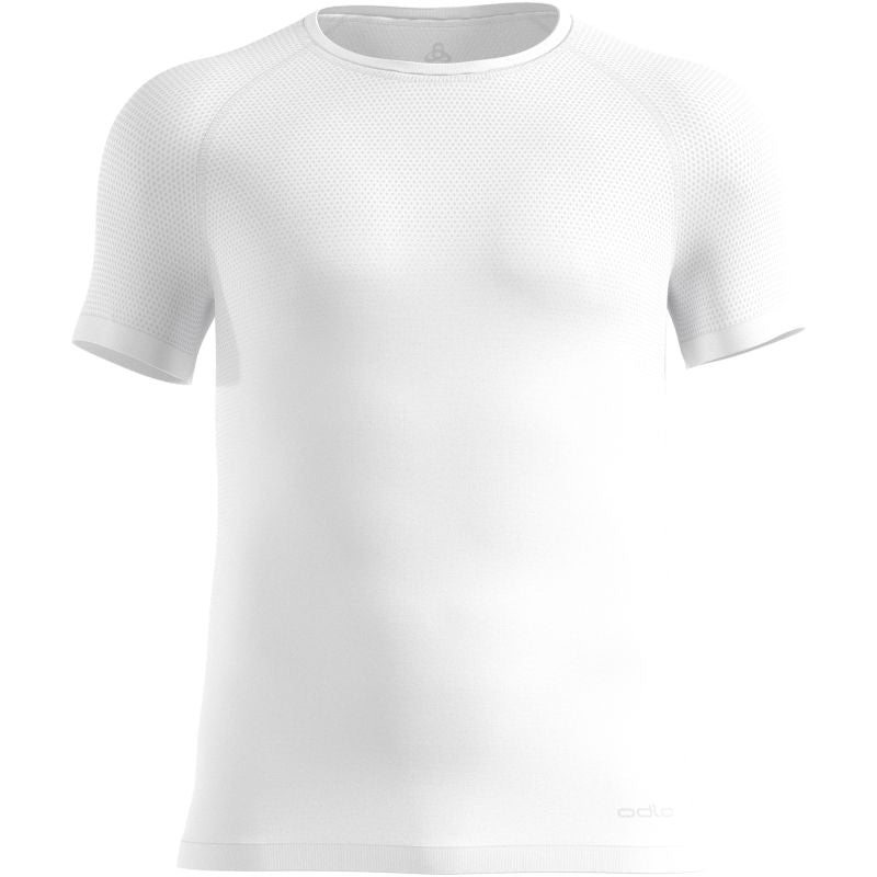 Men’s Short-Sleeve Performance Baselayer Odlo BL TOP Crew Neck S/S PERFORMANCE X-LIGHT, White