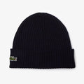Lacoste Ribbed Wool Beanie Navy Blue - RB0001-166 Lacoste