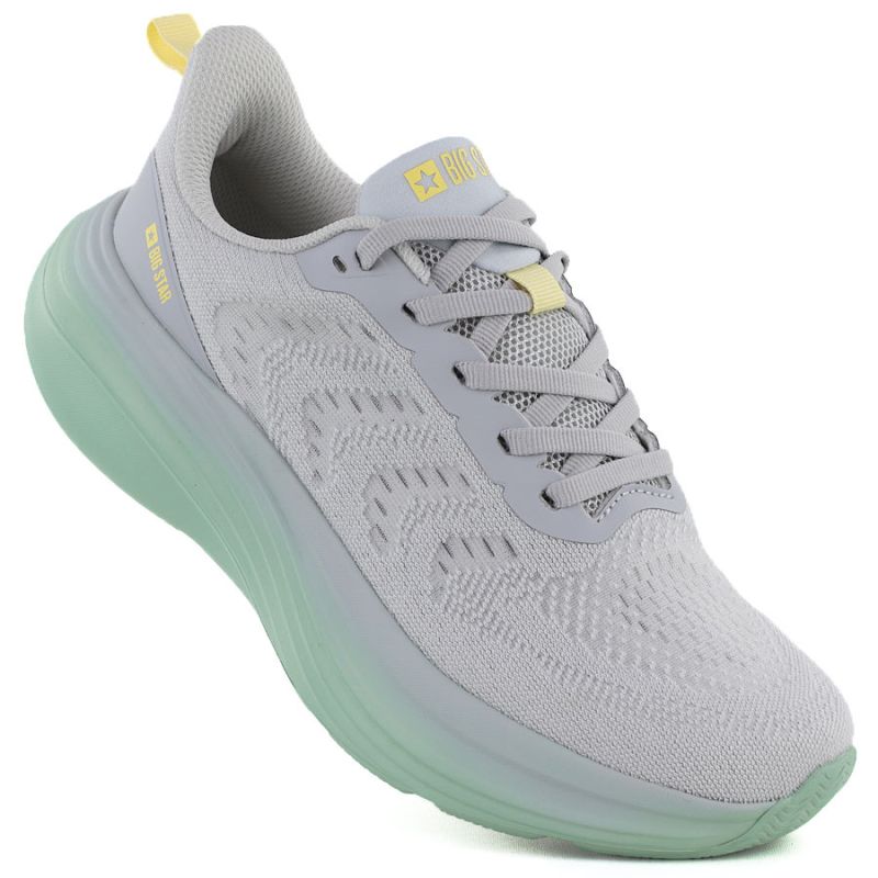 Women's gray platform sneakers Big Star TT274048 Big Star