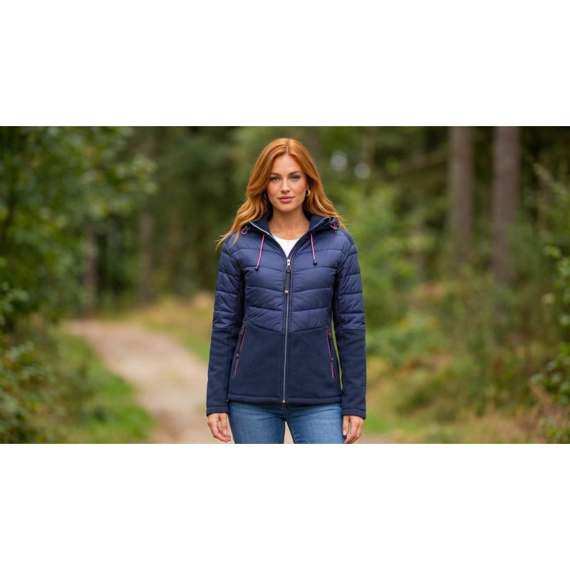 Women’s Fleece Jacket Geographical Norway TRENDY NAVY DB LADY 024 (WY7171F/GN-NAVY)