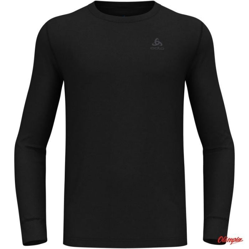 Odlo BL TOP crew neck l/s MERINO 200 men's t-shirt size L Black Odzież militarna/Bielizna termoaktywna Your Sports Performance