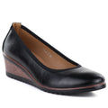 Women's black wedge shoes Vinceza 58628 Vinceza