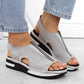 Rieker W RKR686 metallic comfortable slip-on sandals Rieker