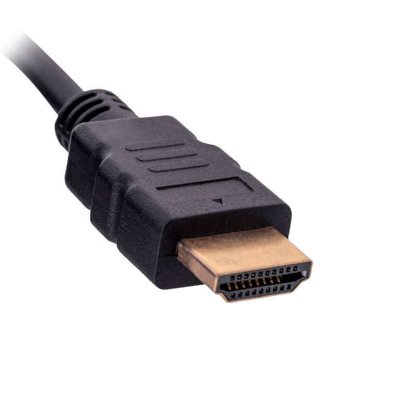 Lanberg AD-0017-BK adapter (HDMI M - D-Sub (VGA) F; 0.20m; black color) Kable i adaptery/Adaptery, przejściówki Your Sports Performance