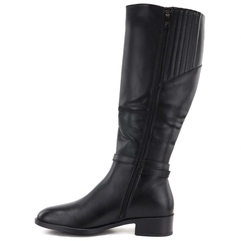 Women’s Black Officer Boots Potocki SZ12862