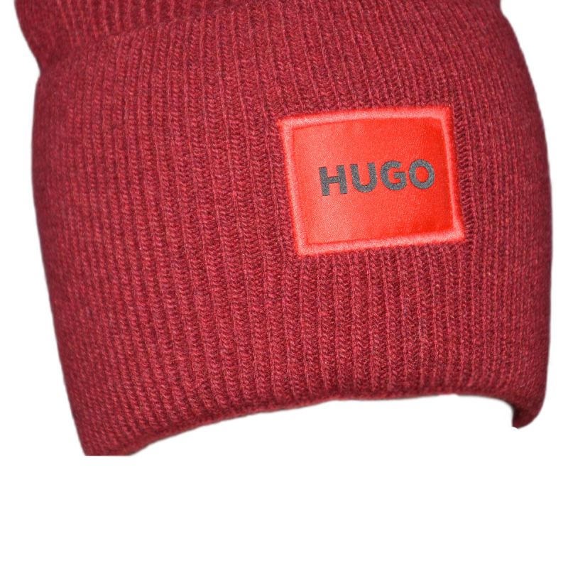 Hugo Boss Beanie Wool Winter Hat Red - 50496011-604 Odzież/Czapki/Czapki zimowe Your Sports Performance