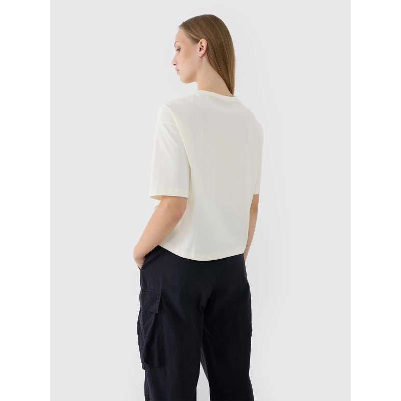 Women's oversize printed T-shirt 4F 4FWSS25TTSHF1971-11S *Kategoria tymczasowa Your Sports Performance