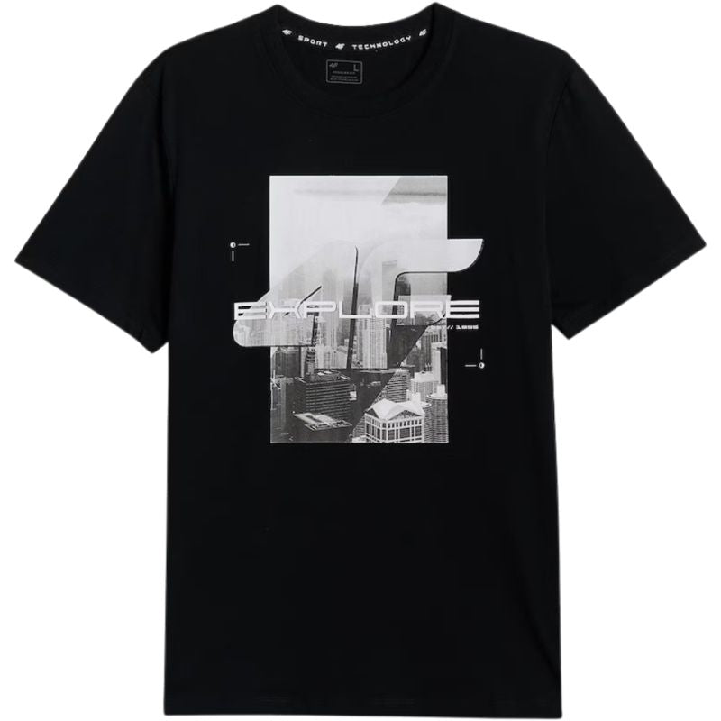 Men's T-shirt 4F M2660 deep black 4FWSS26TTSHM2660 20S