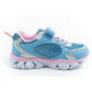 Leomil children's sports shoes sneakers Stitch light with velcro LED blue
