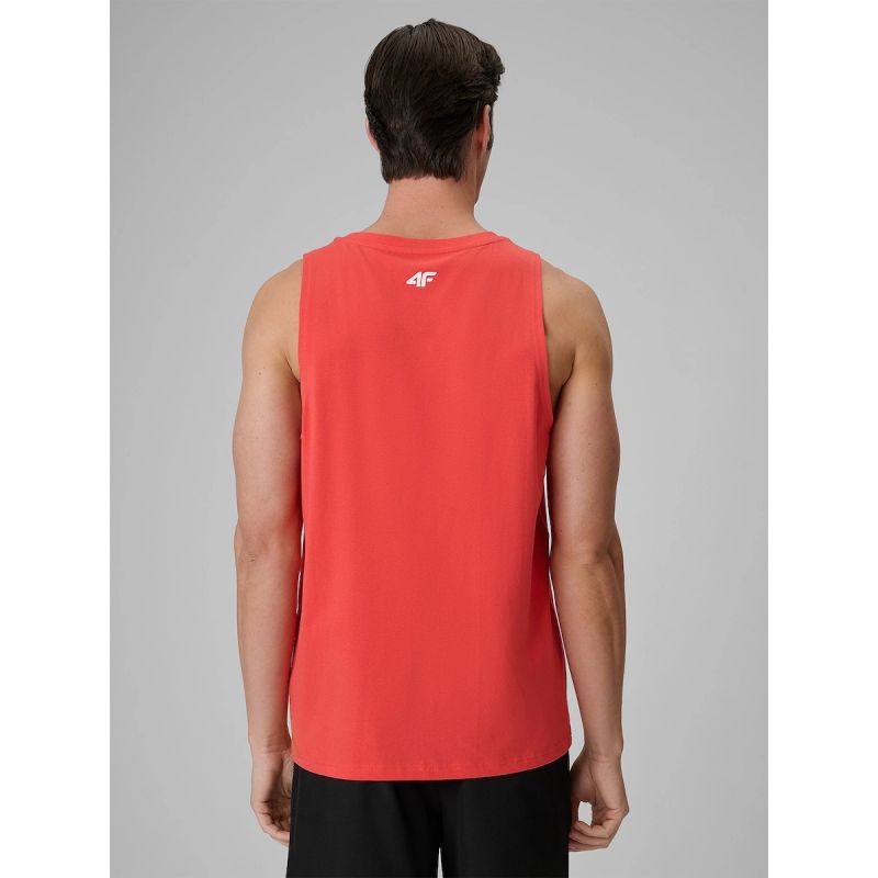 Men's regular sleeveless T-shirt with print 4F 4FRSS26TSLEM366-10S 4f