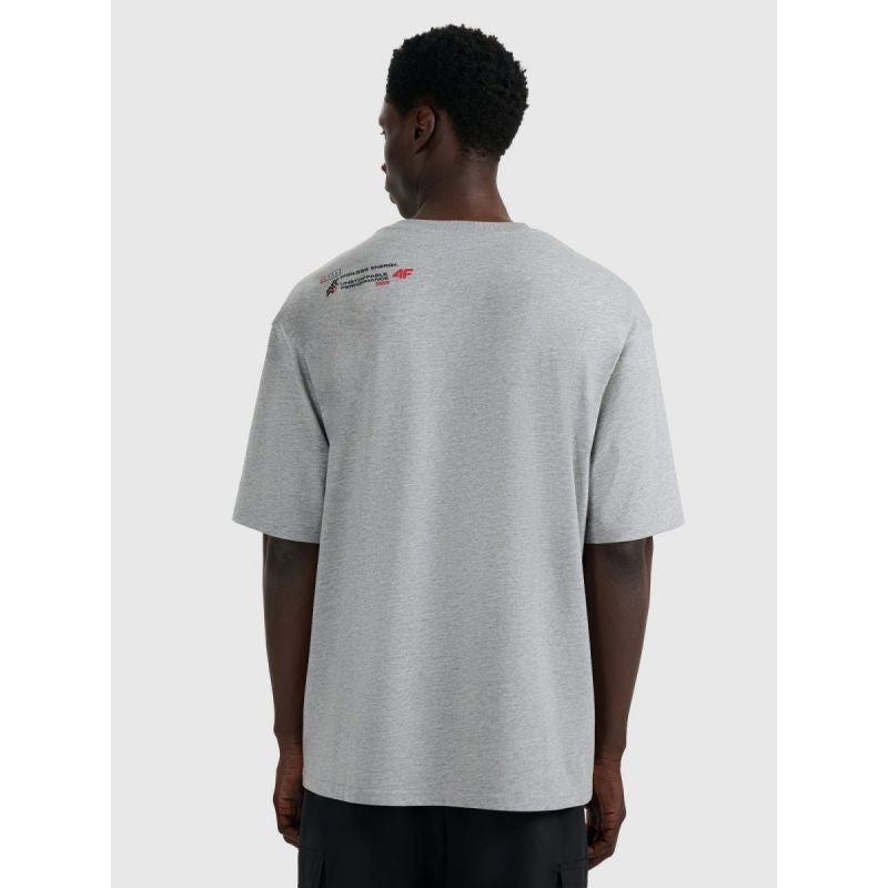 Men's oversize printed T-shirt 4F 4FRAW25TTSHM3257-27M 4f