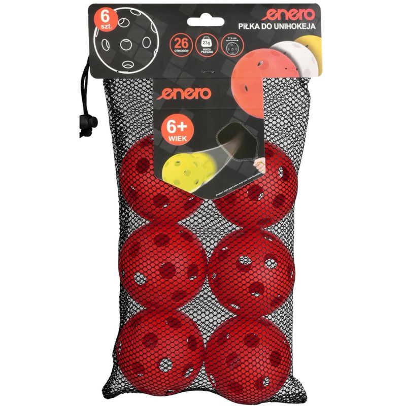 UNIHOC MATCH BALL RED ENERO 6 PCS Accessories Your Sports Performance