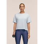 CASALL Women's Laser Mesh Tee Blue