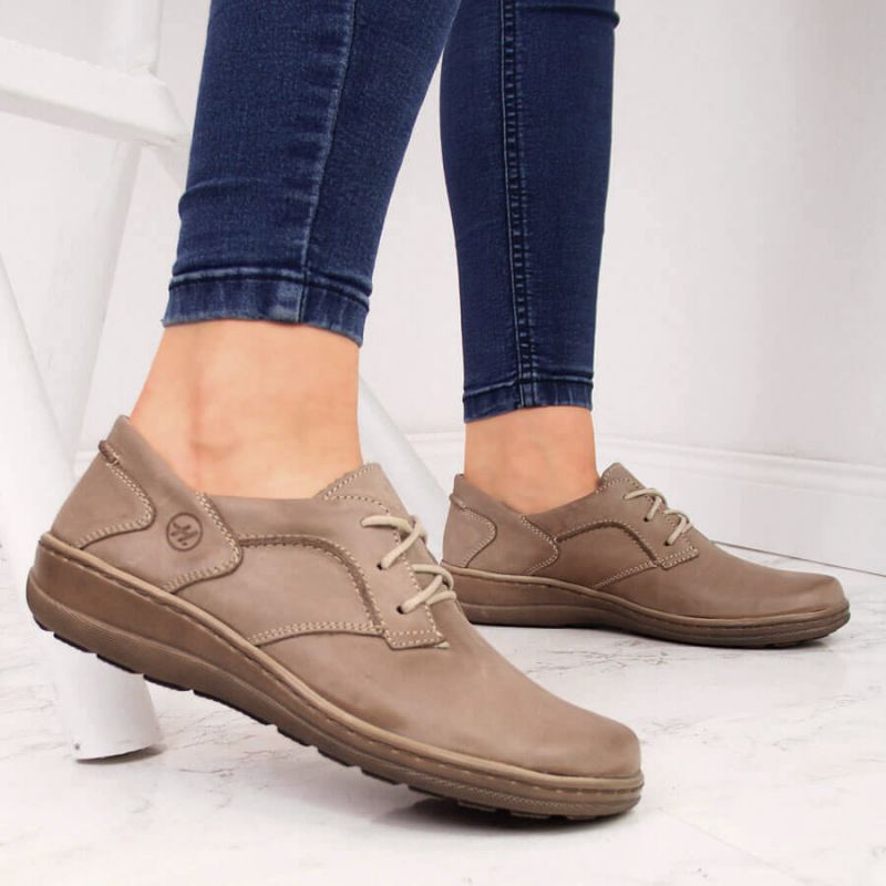 Helios W 715 comfortable leather shoes, beige Footwear/Lifestyle Your Sports Performance