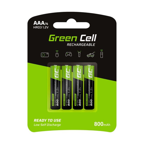 GREEN CELL BATTERIES 4X AAA R3 800MAH Baterie, akumulatorki i ładowarki/Akumulatorki Your Sports Performance