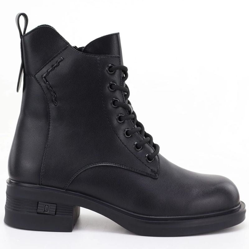 Vinceza 86444 Women’s Black Leather Ankle Boots