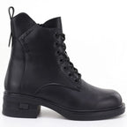 Vinceza 86444 Women’s Black Leather Ankle Boots