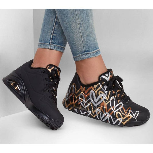 Shoes Skechers Uno Metallic Love W 155523/BKGD Footwear/Lifestyle/Skechers Skechers