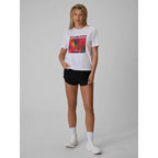 Women's regular printed T-shirt 4F 4FRSS26TTSHF4514-10S