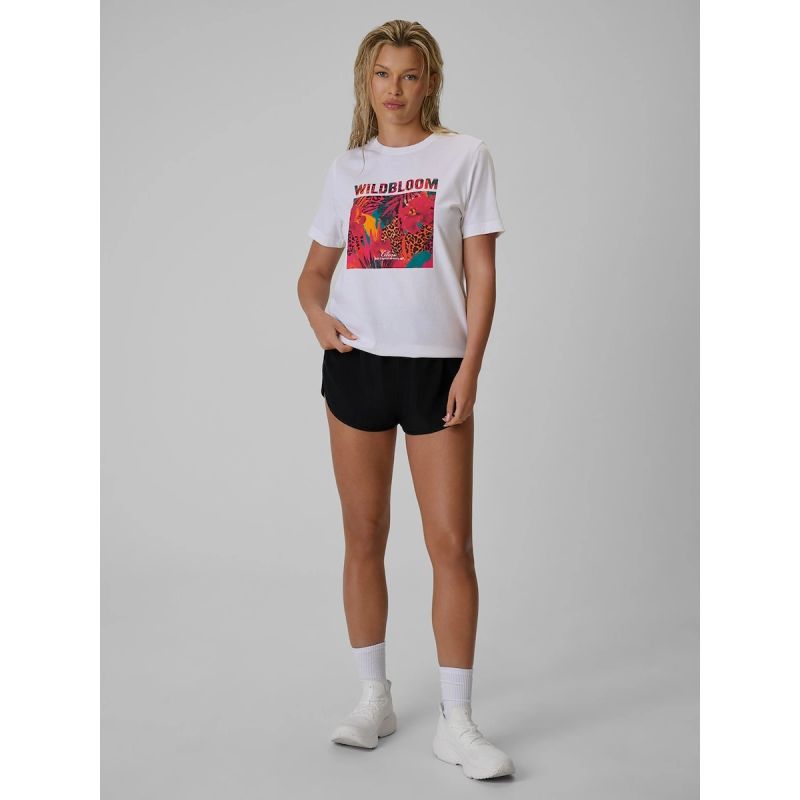 Women's regular printed T-shirt 4F 4FRSS26TTSHF4514-10S