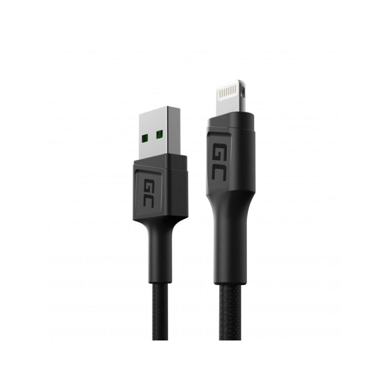 GREEN CELL KABGC24 GC POWERSTREAM USB-A - LIGHTNING CABLE 30CM, FAST CHARGING Kable i adaptery/Kable USB Your Sports Performance