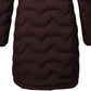 Killtec KOW 9 women's quilted jacket with hood, waterproof long winter parka, burgundy (41806/447) In preparation Your Sports Performance