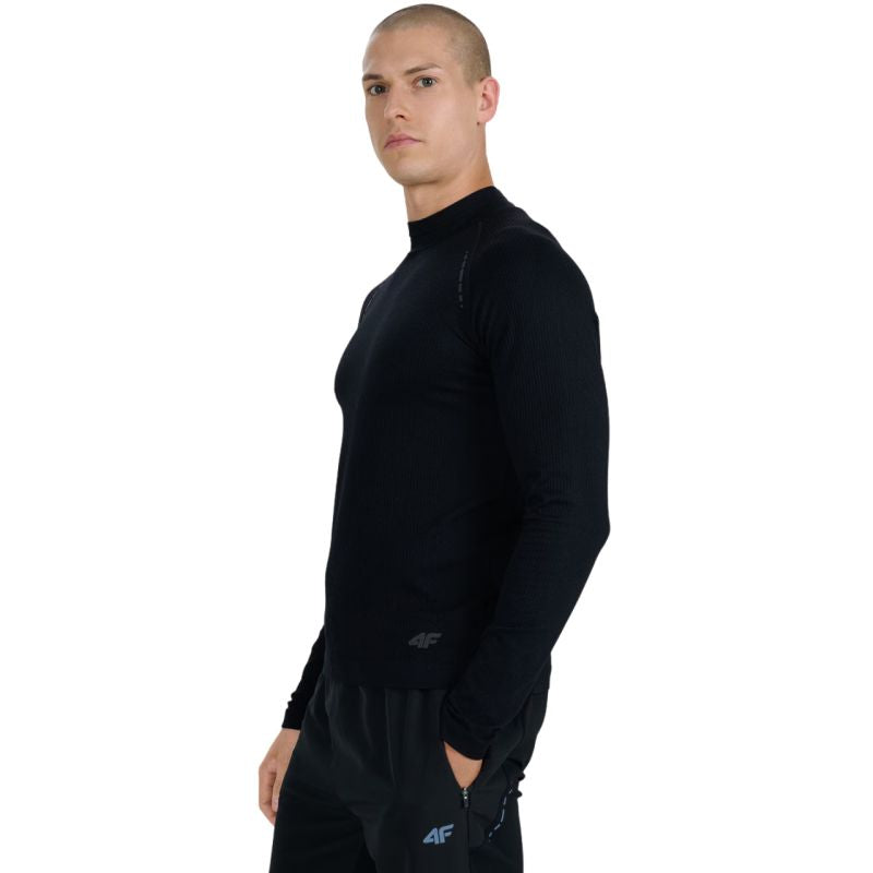 Men's longsleeve t-shirt 4F M417 deep black 4FWAW25TFLOM417 20S In preparation Your Sports Performance