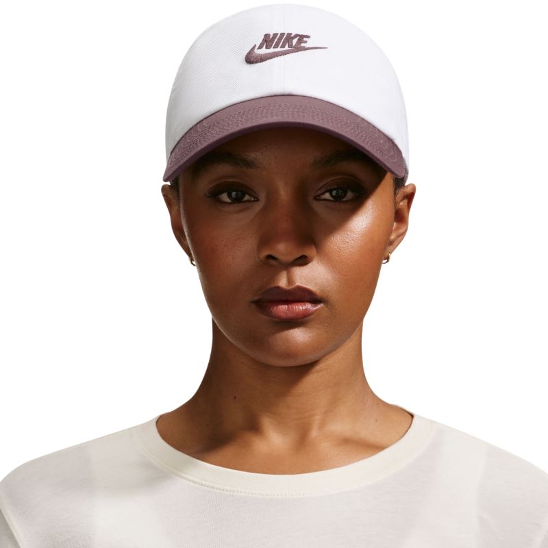 Nike Club Cap White and Purple FB5368 104