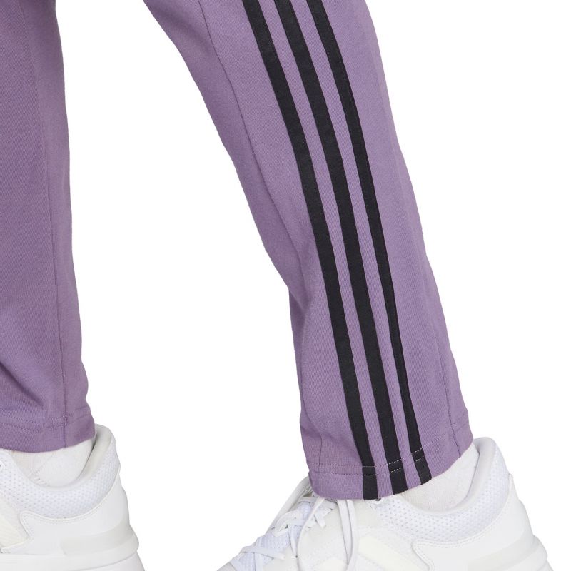 adidas Essentials Single Jersey Tapered Open Hem 3-Stripes M Pants IJ8699 Clothing/Training Adidas