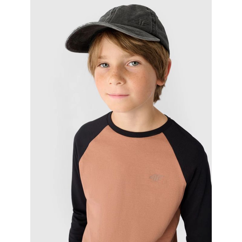 Longsleeve regular plain boys 4F Junior 4FJWAW24TLONM293-65S *Kategoria tymczasowa Your Sports Performance