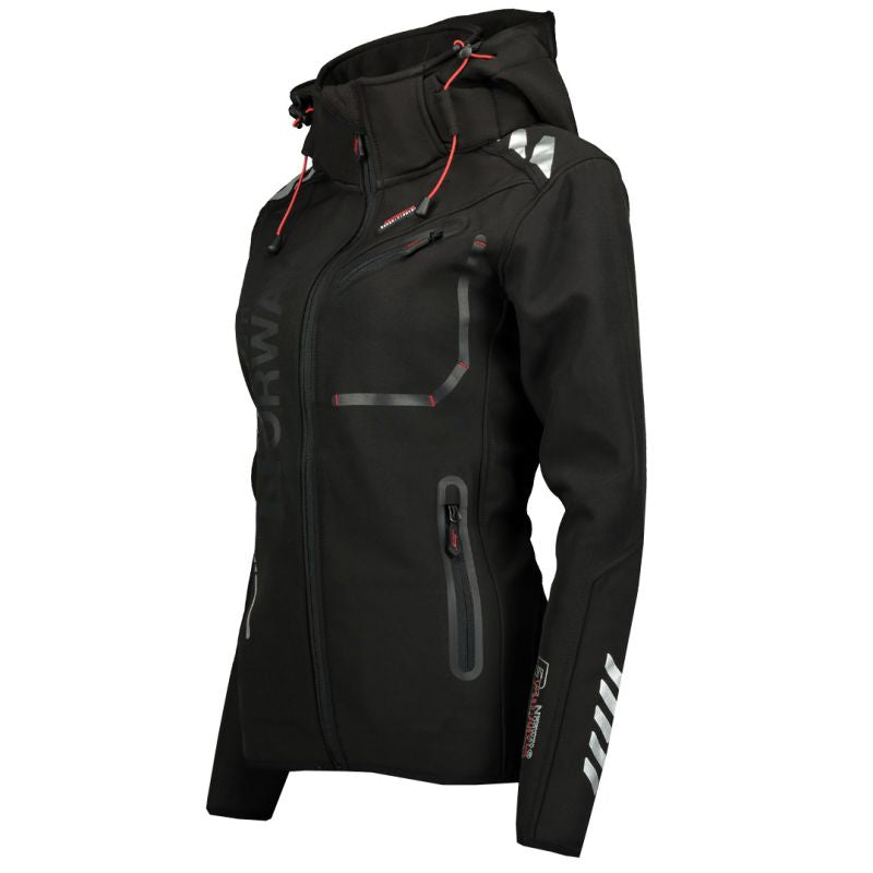 Lady Softshell Geographical Norway REINE BLACK-BLACK LADY 2601 DBC Black / Black (WW7043F/GN Black / Black)/wu8088 Geographical Norway
