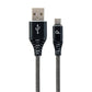 GEMBIRD PREMIUM USB-C 2.0 CABLE (AM/CM) METAL CONNECTORS, NYLON BRAID 2M, BLACK/WHITE In preparation Your Sports Performance