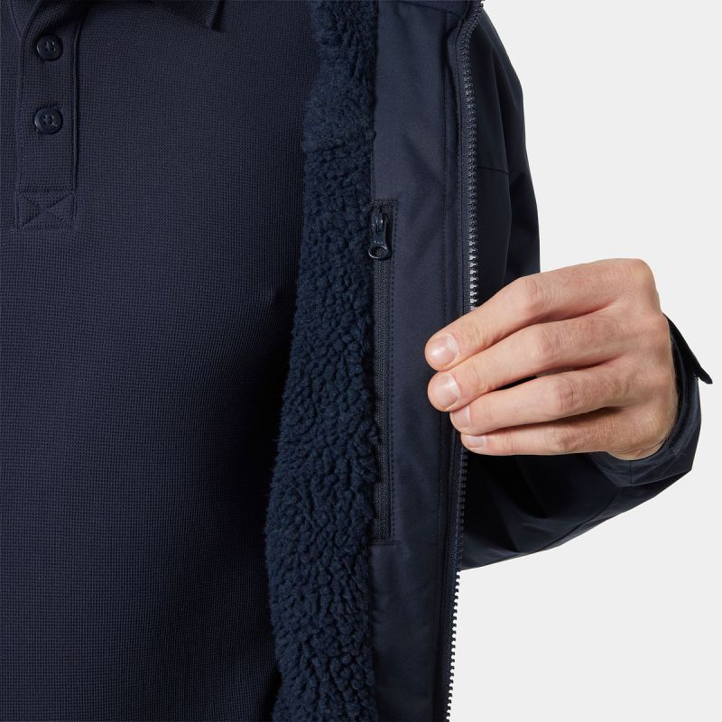 Helly Hansen Men's Crew Hooded Pile Jacket 34526 597