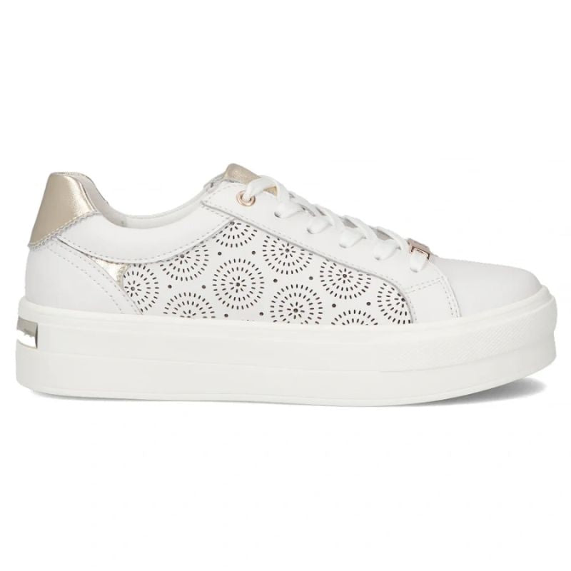 Filippo DP7668/26 white leather platform shoes Filippo