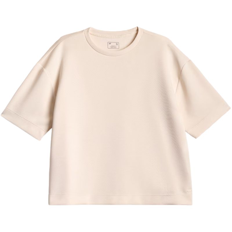 Women’s T-shirt 4F F3489 cream 4FWAW26TTSHF3489 12S