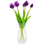 BOUQUET OF 5 PURPLE PEONY TULIPS 39 CM LIFE-LIKE SPRING DECORATION Home and Garden/Equipment Your Sports Performance