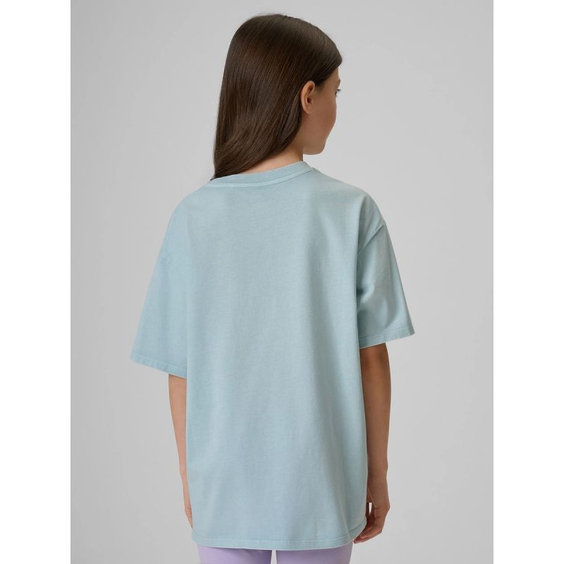 Girls' cotton T-shirt 4F 4FJRSS26TTSHF3981-33S