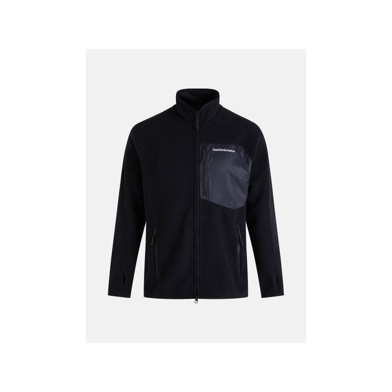 Peak Performance M Pile Zip Jacket Black Import z PMSport Your Sports Performance