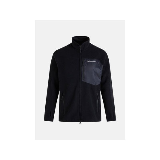 Peak Performance M Pile Zip Jacket Black Import z PMSport Your Sports Performance