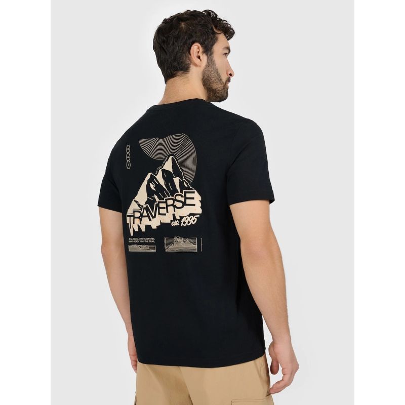 Men's regular printed T-shirt 4F 4FRAW25TTSHM3377-20S 4f