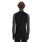 Icebreaker M Zoneknit 260 LS Half Jet H/BLK Men's Thermal T-Shirt Gray (IB0A56HF585) In preparation Your Sports Performance
