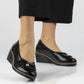 Leather wedge pumps black Filippo DP7661/26 BK Filippo