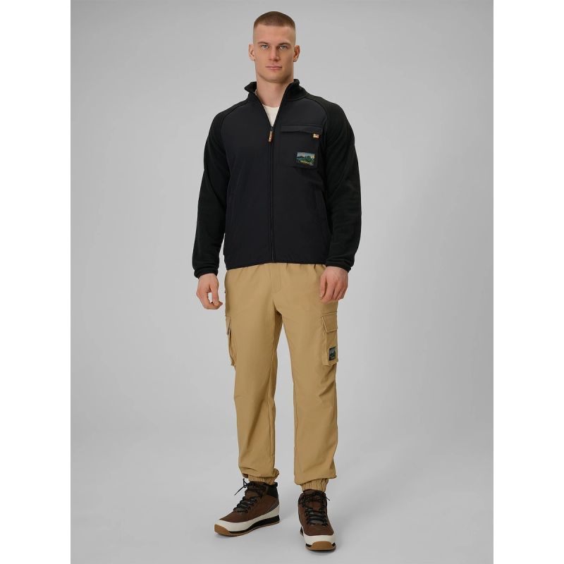 Regular men's fleece with stand-up collar 4F 4FRAW25TFLEM446-20S