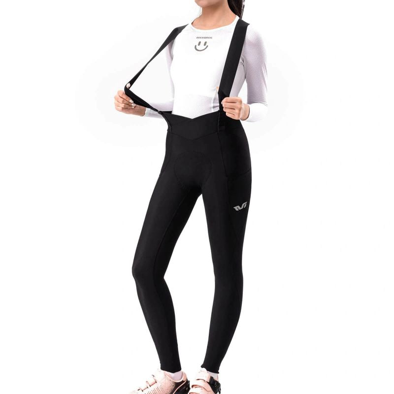 Rockbros YDCK006 TVI Women's Cycling Bib Shorts with Pad M - Black