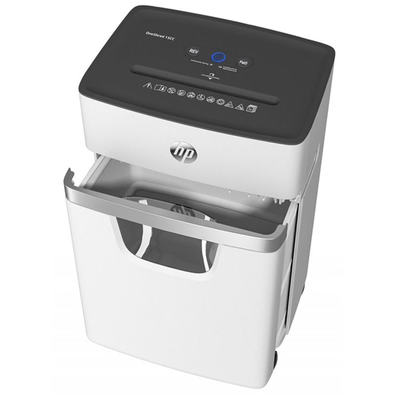 HP ONESHRED 15CC, 20L Light Gray Shredder Urządzenia biurowe/Niszczarki Your Sports Performance