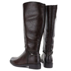 Women's leather ankle boots, chocolate Potocki JE19500