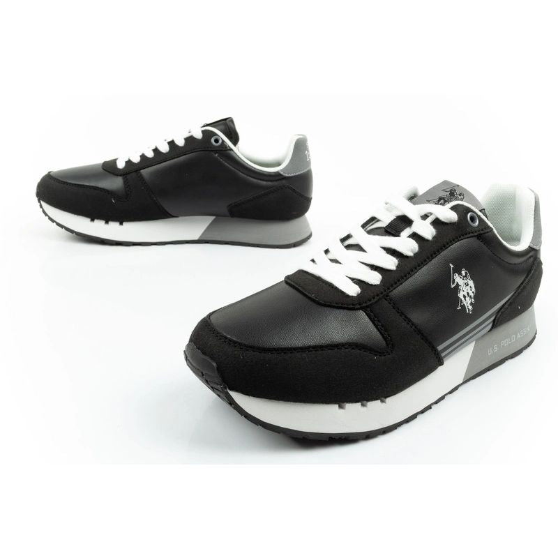 US Polo Assn sports shoes sneakers men's fashionable comfortable black Your Sports Performance