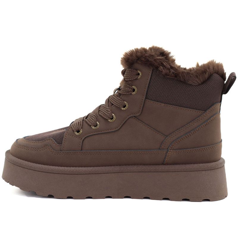 Women's brown Big Star platform snow boots UU274168