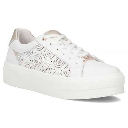 Filippo DP7668/26 white leather platform shoes Filippo